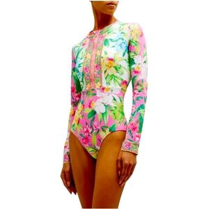 Tommy Bahama Orchid Garden Half Zip Rashguard